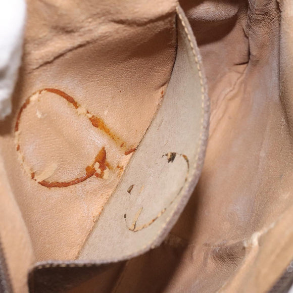 GUCCI GG Supreme Web Sherry Line Shoulder Bag PVC Beige 904 02 047 Auth 123208