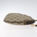 GUCCI GG Supreme Web Sherry Line Shoulder Bag PVC Beige 904 02 047 Auth 123208-3