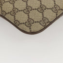 GUCCI GG Supreme Web Sherry Line Shoulder Bag PVC Beige 904 02 047 Auth 123211-12