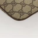 GUCCI GG Supreme Web Sherry Line Shoulder Bag PVC Beige 904 02 047 Auth 123211-13