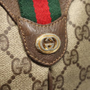 GUCCI GG Supreme Web Sherry Line Shoulder Bag PVC Beige 904 02 047 Auth 123211-15