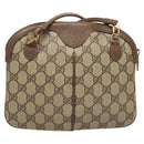 GUCCI GG Supreme Web Sherry Line Shoulder Bag PVC Beige 904 02 047 Auth 123211-3