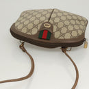 GUCCI GG Supreme Web Sherry Line Shoulder Bag PVC Beige 904 02 047 Auth 123211-6