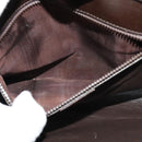 CELINE Shoulder Bag Leather Black Gold Auth 123215-20