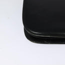 CELINE Shoulder Bag Leather Black Gold Auth 123216-16