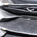 CELINE Shoulder Bag Leather Black Gold Auth 123216-20