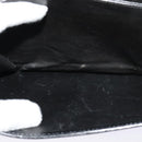 CELINE Shoulder Bag Leather Black Gold Auth 123216-21