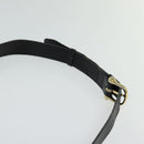 CELINE Shoulder Bag Leather Black Gold Auth 123216-14