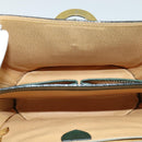 CELINE Shoulder Bag Leather Green Gold Auth 123217-17