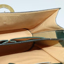 CELINE Shoulder Bag Leather Green Gold Auth 123217-18