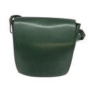 CELINE Shoulder Bag Leather Green Gold Auth 123217-3