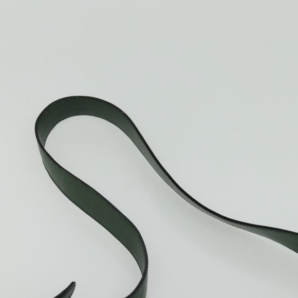 CELINE Shoulder Bag Leather Green Gold Auth 123217