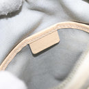 CELINE Macadam Canvas Shoulder Bag Light Blue Silver Auth 123219-17