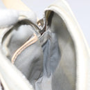 CELINE Macadam Canvas Shoulder Bag Light Blue Silver Auth 123219-20