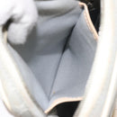 CELINE Macadam Canvas Shoulder Bag Light Blue Silver Auth 123219-21