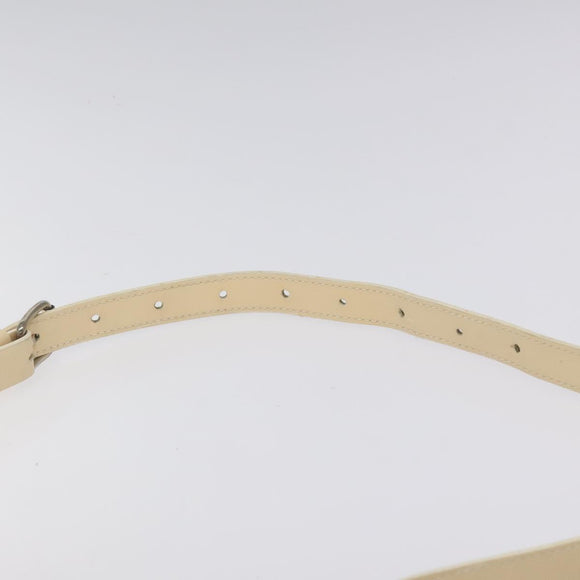 CELINE Macadam Canvas Shoulder Bag Light Blue Silver Auth 123219