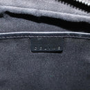 CELINE Macadam Canvas Shoulder Bag Black Silver Auth 123220-17