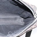 CELINE Macadam Canvas Shoulder Bag Black Silver Auth 123220-18