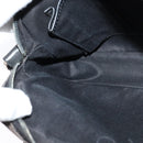 CELINE Macadam Canvas Shoulder Bag Black Silver Auth 123220-19