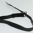 CELINE Macadam Canvas Shoulder Bag Black Silver Auth 123220-8