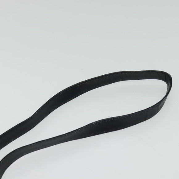 Christian Dior Trotter Canvas Shoulder Bag Navy Gold Auth 123224