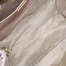 Miu Miu Matelasse Hand Bag Leather 2way Pink Gold Auth 123231-10