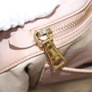 Miu Miu Matelasse Hand Bag Leather 2way Pink Gold Auth 123231-22