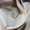 Miu Miu Matelasse Hand Bag Leather 2way Pink Gold Auth 123231-11