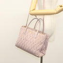 Miu Miu Matelasse Hand Bag Leather 2way Pink Gold Auth 123231-24
