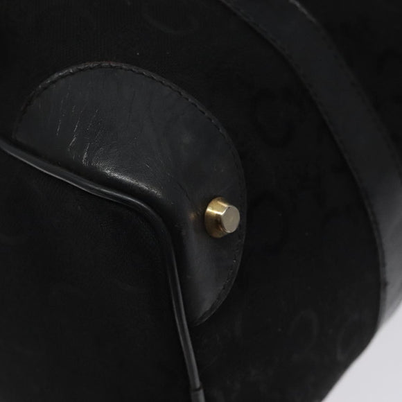 CELINE C Sulky Hand Bag Canvas Black Auth 123260