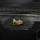 CELINE C Sulky Hand Bag Canvas Black Auth 123260-18