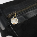 CELINE C Sulky Hand Bag Canvas Black Auth 123260-10
