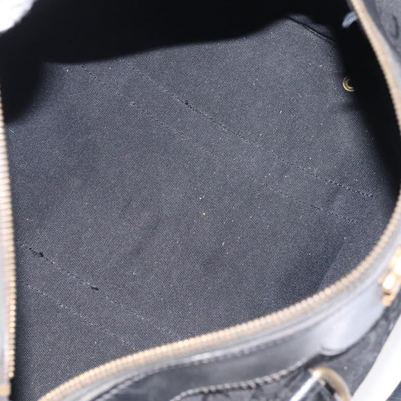 CELINE C Sulky Hand Bag Canvas Black Auth 123260