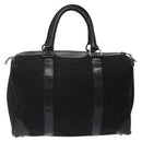CELINE C Sulky Hand Bag Canvas Black Auth 123260-2