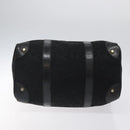 CELINE C Sulky Hand Bag Canvas Black Auth 123260-5