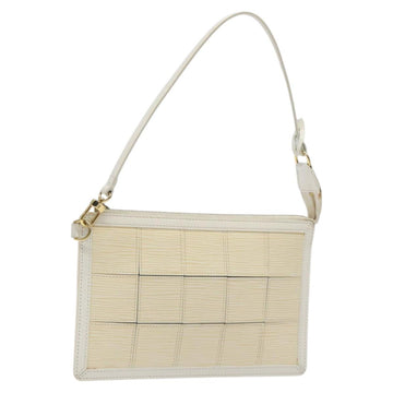 LOUIS VUITTON Epi Stretch Delmonico Pouch Cream M54603 LV Auth 123285