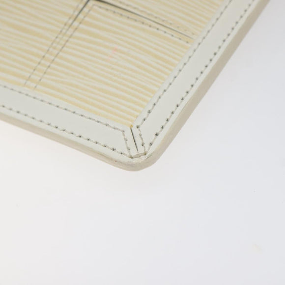 LOUIS VUITTON Epi Stretch Delmonico Pouch Cream M54603 LV Auth 123285