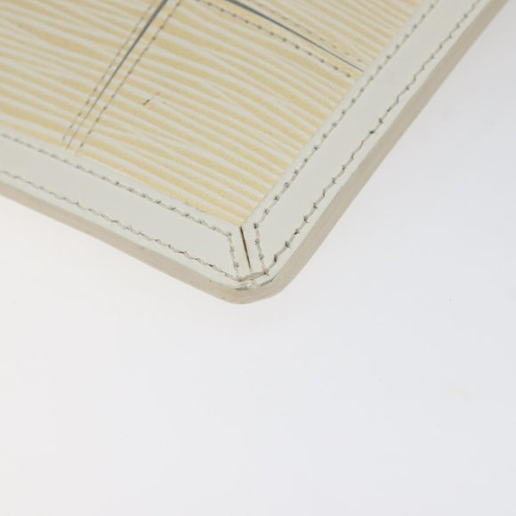 LOUIS VUITTON Epi Stretch Delmonico Pouch Cream M54603 LV Auth 123285