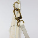 LOUIS VUITTON Epi Stretch Delmonico Pouch Cream M54603 LV Auth 123285-9