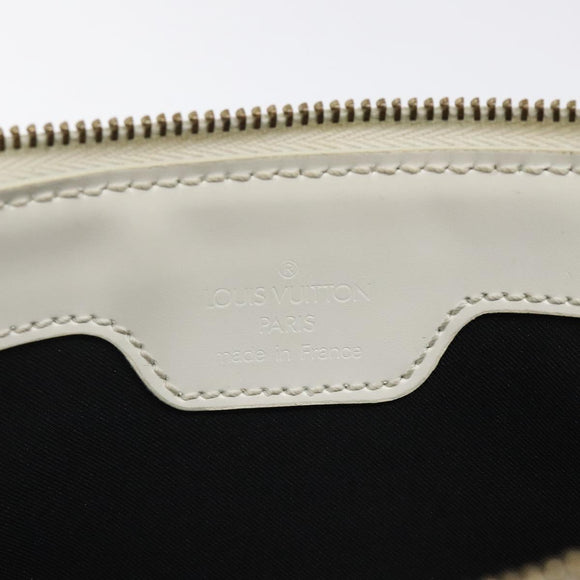 LOUIS VUITTON Epi Stretch Delmonico Pouch Cream M54603 LV Auth 123285
