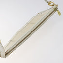 LOUIS VUITTON Epi Stretch Delmonico Pouch Cream M54603 LV Auth 123285-6
