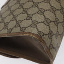 GUCCI GG Supreme Web Sherry Line Clutch Bag PVC Beige Red 89 01 031 Auth 123291-16