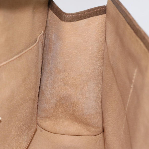 GUCCI GG Supreme Web Sherry Line Clutch Bag PVC Beige Red 89 01 031 Auth 123291