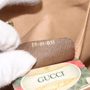 GUCCI GG Supreme Web Sherry Line Clutch Bag PVC Beige Red 89 01 031 Auth 123291-12