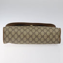 GUCCI GG Supreme Web Sherry Line Clutch Bag PVC Beige Red 89 01 031 Auth 123291-6