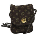 LOUIS VUITTON Monogram Mini Pochette Cancun Pouch Brown M95313 LV Auth 123306-1
