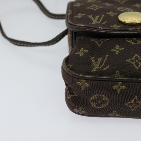 LOUIS VUITTON Monogram Mini Pochette Cancun Pouch Brown M95313 LV Auth 123306