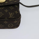 LOUIS VUITTON Monogram Mini Pochette Cancun Pouch Brown M95313 LV Auth 123306-14