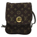 LOUIS VUITTON Monogram Mini Pochette Cancun Pouch Brown M95313 LV Auth 123306-13
