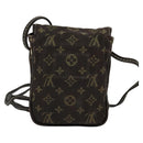 LOUIS VUITTON Monogram Mini Pochette Cancun Pouch Brown M95313 LV Auth 123306-2